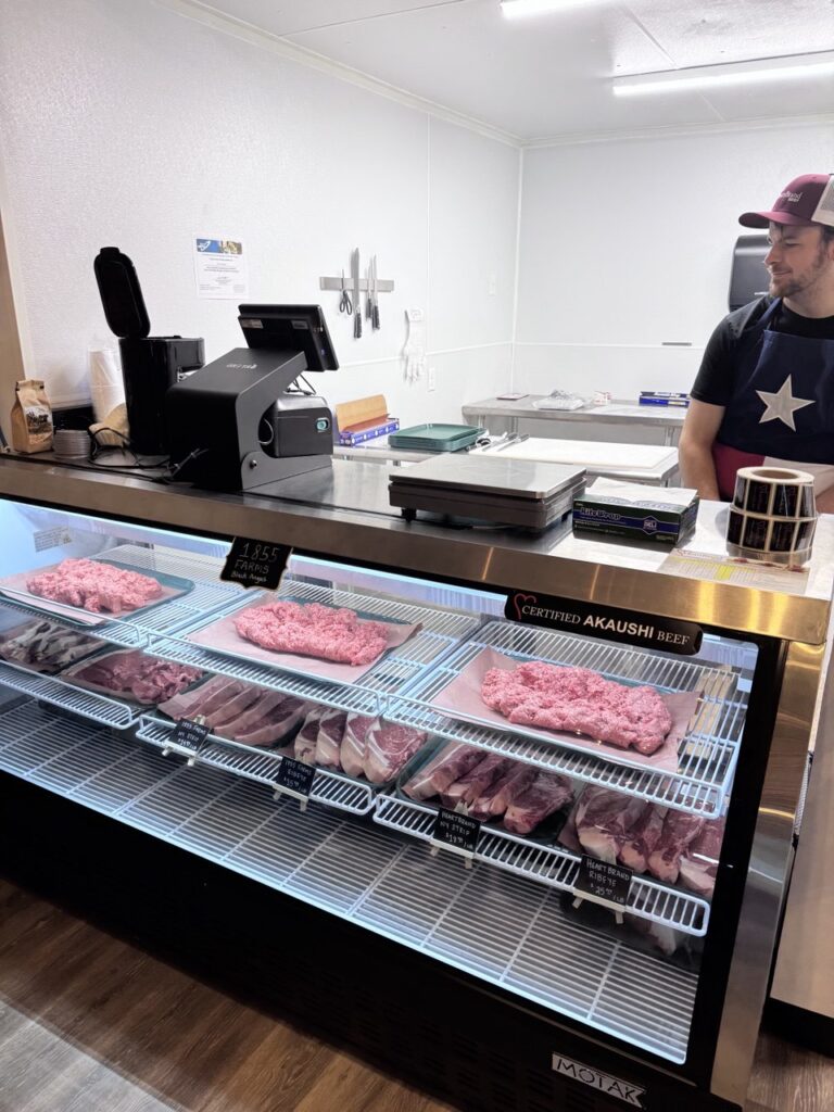 meat counter at baird tx grocery store